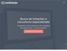 Tablet Screenshot of conlicitacao.com.br